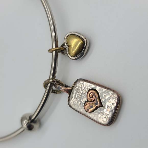 Brighton "Art & Soul Collection,"I LOVE U MOM" Scripted Son's Bangle Bracelet - Picture 9 of 10